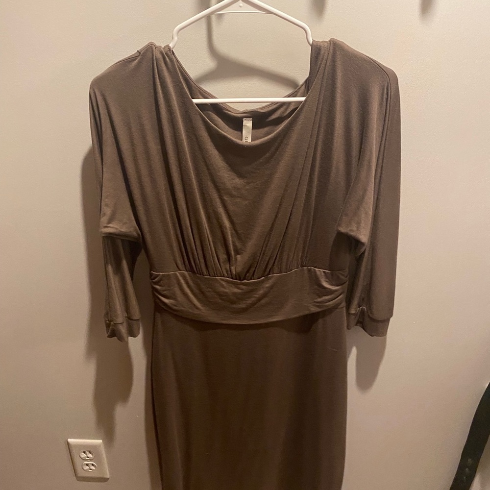 Gilli midi dress, olive, size M